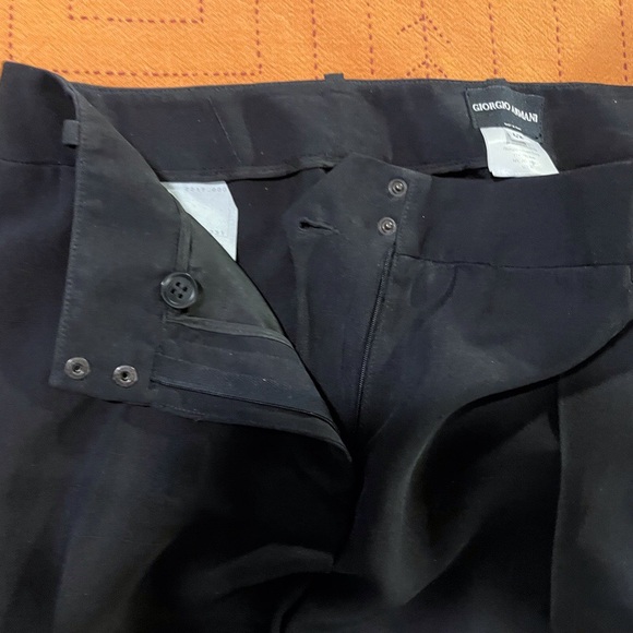 Giorgio Armani Black Silk Pants Size 42 / US 6/8 - Picture 3 of 10